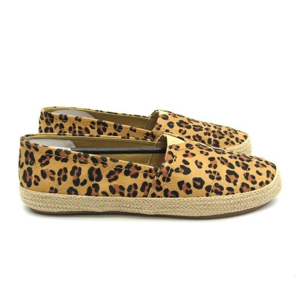 Mia Amore Memory Foam Women's Freedom Espadrilles in Brown Leopard Sz 6.5 - Picture 1 of 8